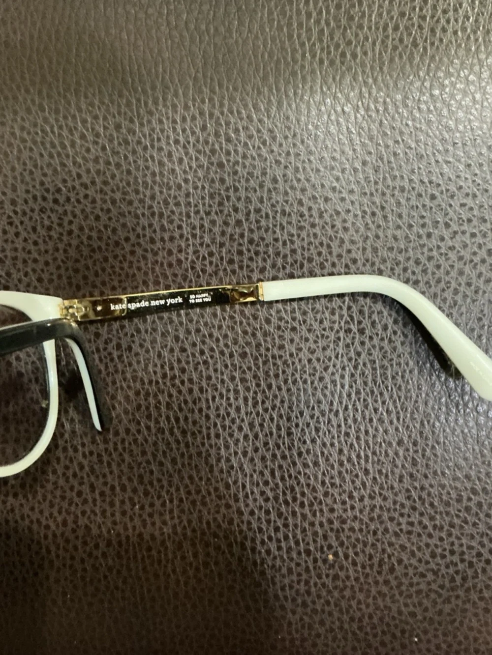 Kate Spade Black/White/Gold CAYLEN Eyeglasses Frames